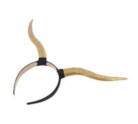 Hemobllo Diadema de Cuerno de Antílope Banda Cabello Gótica Tocado de Moda para Halloween Accesorios Cabello de Cuerno