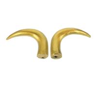 Hemobllo Diadema de Cuerno de Buey Dorado de Pvc para Cosplay y Fiesta de Halloween, Accesorio Creativo y Realista para Disfraz y Decoración DIY