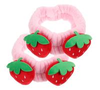 Hemobllo Diadema de Maquillaje Elástica para Lavado Facial 2 Piezas Tamaño Único Color Rosa para Mujer y Niña Uso Diario Spa y Yoga
