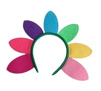 Hemobllo Diadema de Pétalos de Girasol para Mujer 1 Unidad Color Vibrante Tocado Festivo para Fiestas Navideñas Halloween y Carnaval Accesorios Cabello