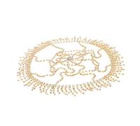 Hemobllo Diadema Elegante para Novia y Fiesta Cadena Dorada de Aleación y Diseño en Forma de Malla Que Añade Brillo y Destaca en Cualquier Atuendo