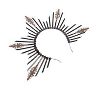 Hemobllo Diadema Halo Retro Negra de Plástico y Metal para Fiestas y Compromisos, Cómoda y Fácil de Llevar para Mujeres