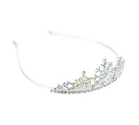 Hemobllo Diadema para Niños Tiara de Aleación Copos de Nieve Decorativa Plateada, 1 Unidad, Tamaño Infantil, Tocado de Cumpleaños y Fiesta Infantil, Adorno Ligero y Cómodo para Cabello