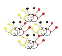 Hemobllo Diademas de Abeja Pompones de Felpa 12 Piezas 4 Amarillas 4 Rojas 4 Negras Diadema Animal para Disfraz Accesorio para Fiestas Cosplay y Cuidado del Cabello