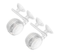 Hemobllo Difusores de Burbujas para Acuarios 2 Piezas Discos Difusores de Nanoburbujas con Ventosa Piedra Difusora de Oxígeno para Peces bajo Ruido y Atomización Uniforme para Agua