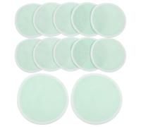 Hemobllo Discos Desmaquillantes Reutilizables de Fibra de Bambú 12 Piezas Esponja Desmaquillante Facial y Ecológica Herramienta de Belleza para Cuidado Piel Diaria Color Verde