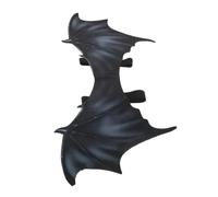 Hemobllo Disfraz de Alas de Murciélago para Perro Pequeño, Arnés Alas Negras de Tela Ligera, Talla Mediana, Disfraz para Halloween y Fiesta de Mascotas, Accesorio Cómodo y Fácil de Poner