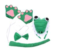 Hemobllo Disfraz de Cocodrilo para Halloween con Diadema Guantes y Pajarita Tejido y Cómodo para Fiestas de Cosplay y