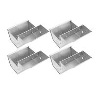 Hemobllo Dispensador de Comida para Chinchillas y Conejos, Estructura de Hierro Durable, Set de 4 Unidades para Uso en jaulas y Exteriores