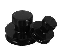 Hemobllo Elevador de Cuencos Cantores de Goma Negro Mango Antideslizante, Fácil de Llevar, 2 Piezas para Relajación y Terapia de Sonido