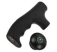 Hemobllo Empuñadura Esférica para Bastón de Senderismo con Brújula Integrada Adaptador Resistente de Plástico y Aleación de Aluminio Ligera y Ergonómica Adecuado para Trekking y