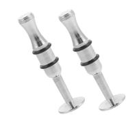 Hemobllo Entrenador de Fuerza Bucal para Trompeta y Corneta, Dispositivo Metálico Portátil de 2 Piezas para Entrenamiento de Músculos Labiales en Instrumentos Musicales