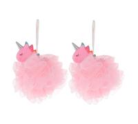 Hemobllo Esponja de Baño para Niños Diseño de Unicornio, 2 Piezas, Material Pe y Pvc, Segura Piel y Amigable Baño Diario