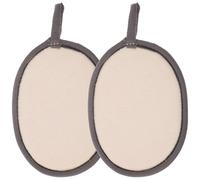 Hemobllo Esponjas de Lufa para Baño y Ducha 2 Piezas Esponja Exfoliante Vegetal Natural para Cuerpo Textura Fina para Limpieza Profunda y Cuidado Piel