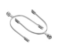 Hemobllo Espuelas de Acero Inoxidable para Botas de Montar a Caballo con Bola Rodante, Par Masculino Pequeño, Accesorio Ecuestre para Entrenamiento y Actividades al Aire Libre