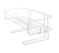 Hemobllo Estantería de Baño de Hierro para Colgar Organizador Compacto sobre Inodoro Almacenamiento Práctico para Cocina y Dormitorio Diseño Elegante Blanco sin Taladro