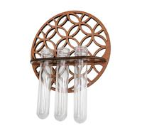 Hemobllo Estantes para Plantas De Soporte De Madera Jardinera De Plástico Transparente para Oficina Decoración De Pared Dormitorio para Plantas De Aire