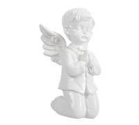 Hemobllo Estatua de Ángel de Resina Decorativa para Escritorio Adorno de Querubín para y Decoración Navideña Escultura de Ángel para y Amigos