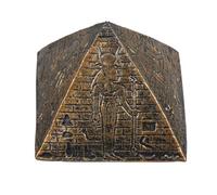 Hemobllo Estatua Miniatura De Pirámide Egipcia Juguete Educativo para Niño Niña Escultura Vintage Coleccionable Mejora Habilidades Motoras y Aprendizaje Cultural para Creativos y