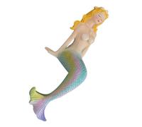 Hemobllo Estatua Sirena Decorativa Resina Pequeña Decoración Acuario Hogar Oficina