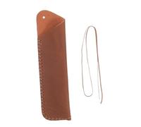 Hemobllo Estuche De Cuero Vintage para Dos Bolígrafos Hecho Mano Funda Protectora para Pluma Estilográfica Comercial y Personal