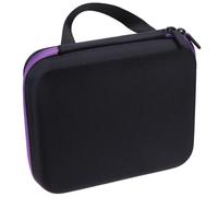 Hemobllo Estuche para Aceites Esenciales de EVA Morado 30 Compartimentos Bolsa Resistente a Golpes para Frascos de 15 Ml Organizador Portátil Adecuado para Viajes y Uso Doméstico
