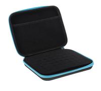 Hemobllo Estuche Portátil para Botellas De Aceites Esenciales y Esmaltes De Uñas 63 Compartimentos 1-3 Ml Tamaño Compacto Protección Acolchada Viaje Uso Diario Color Azul