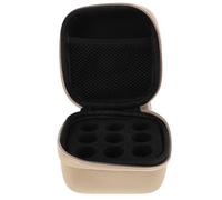 Hemobllo Estuche Refrigerador de Insulina Compacto y Portátil con 9 Ranuras, Protector Eva con Esponja Suave, Color Champán, Organizador para Viaje y Almacenamiento Seguro de Péptidos