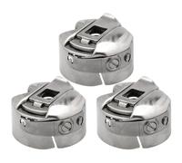 Hemobllo Estuche Unidades Máquina para Bobina de de Coser de Metal Plata, Accesorio de Repuesto Resistente Pack de 3 Ligeras para Uso Doméstico