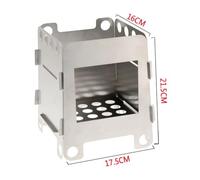 Hemobllo Estufa de Camping Plegable Inoxidable Hornillo Portátil para Bbq y Acampada Resistente y para Cocinar con Exteriores Color Plateado