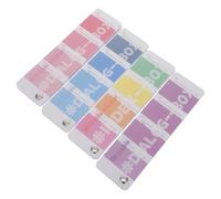 Hemobllo Etiquetas Adhesivas Material Papel y Plástico Superficie Escribible Paquete de 4 Piezas para Archivo y Cuaderno para Apuntes y Organización