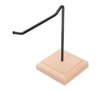 Hemobllo Expositor de Pendientes y Collares de Hierro y Madera Negra, Soporte para Joyas Multifuncional, Organizador para Hogar y Tocador, Estante para Aretes y Llaveros, Diseño