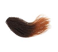 Hemobllo Extensiones de Pelo Trenzado Brasileño Rizado Ondulado Fibra Sintética Alta Temperatura para Trenzas Micro Afro Crochet Water Wave
