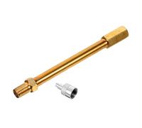 Hemobllo Extensor Válvula de Latón con Tapa Plata para Inflador Ruedas Coche Prolongador para Unicycles y Scooters Resistente y Duradero