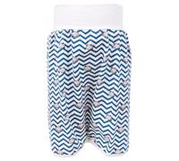 Hemobllo Falda Pañal Cintura Alta para Bebés Años con Botón Oculto Antideslizante Blanco y Azul Diseño Rayas León Falda Protectora contra Fugas para Entrenamiento de Ir al Baño