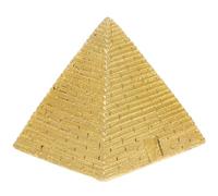 Hemobllo Figura Piramidal Dorada de Resina para Decoración del Hogar y Estantería, Modelo Vintage Creativo y Versátil de Pirámide Misteriosa