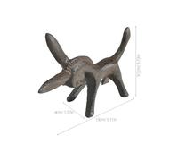 Hemobllo Figurita de Hierro Forjado Burro Decoración Moderna para Salón Oficina y Dormitorio Ornamento Artístico Resistente Ecológico