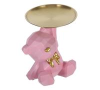 Hemobllo Figurita Geométrica De Oso Bandeja Decorativa Multifuncional para Entradas Oficina y Salón para Almacenar Llaves y Dulces Adorno Moderno y Encantador