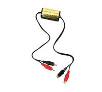 Hemobllo Filtro de Ruido de Bucle Tierra para Sistema de Audio de Coche RCA Supresor de Retroalimentación Mejora Sonido y Accesorio Duradero para Audio Automotriz