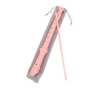 Hemobllo Flauta Dulce Soprano para Instrumento Musical Educativo de Abs Seguro y Duradero Grabadora para Principiantes Color Rosa