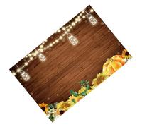 Hemobllo Fondo de Fotografía 150x90 Cm Tela de Calabaza y Flores para Otoño y Halloween Fondo Rústico Decorativo para Estudio Fotográfico para Fotografía Temática