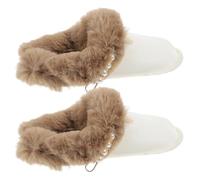 Hemobllo Forros Extraíbles de Felpa Gruesa para Zuecos Talla 40-41 Plantillas Térmicas Acolchadas con Agujeros Forros Transpirables y Cálidos para Zapatillas de Invierno de Interior 2