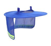 Hemobllo Full Brim Hard Hat Visor con Alta Visibilidad y Tira Reflectante Protector Solar Ajustable para Cuello y Sombrero de Construcción Cobertura UV para Actividades al Aire y Paisajismo
