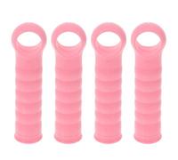 Hemobllo Funda para Mango de Escoba de Plástico Rosa 22 MM Diámetro, Pack de 4 Piezas para Varilla de Fregona, Recambio para Limpieza en Hogar, Oficina y Escuela