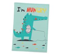 Hemobllo Funda para Pasaporte de Cuero Sintético Dibujos Animados, Bolso Portátil para Tarjetas de Identificación, Contenedor de Documentos Ligero, Resistente y Práctico para Viajes y Uso Diario