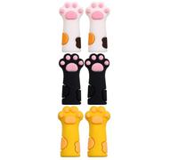 Hemobllo Fundas de Silicona Protectoras para Tijeras de Cutícula Diseño de Pata de Gato, Reutilizables y Anticaídas, Paquete de 6 para Herramientas de Manicura y Pedicura