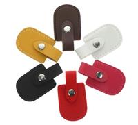 Hemobllo Fundas Protectoras de Pu Color Aleatorio 6 Duraderas y Simples para Tijeras de Cutículas y Suministros de Manicura Ideales para Salón de Uñas