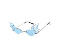 Hemobllo Gafas de sol con diseño de : Gafas sin montura con diseño de para un estilo retro urbano, vacaciones en la playa, Halloween o celebraciones con temática hippie. Aptas para hombres y mujeres.