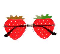 Hemobllo Gafas de Sol Forma de Fresa para Niñas, Ligeras y Resistentes, para Fiestas y Decoracion Verano Playa