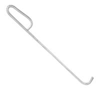Hemobllo Gancho Elevador de Puerta Enrollable de Acero Reforzado 8 Mm X 40 Cm, Herramienta Multifuncional para Chimenea y Tapa de Pozo, Gancho para Tapa de Alcantarilla, Uso Doméstico